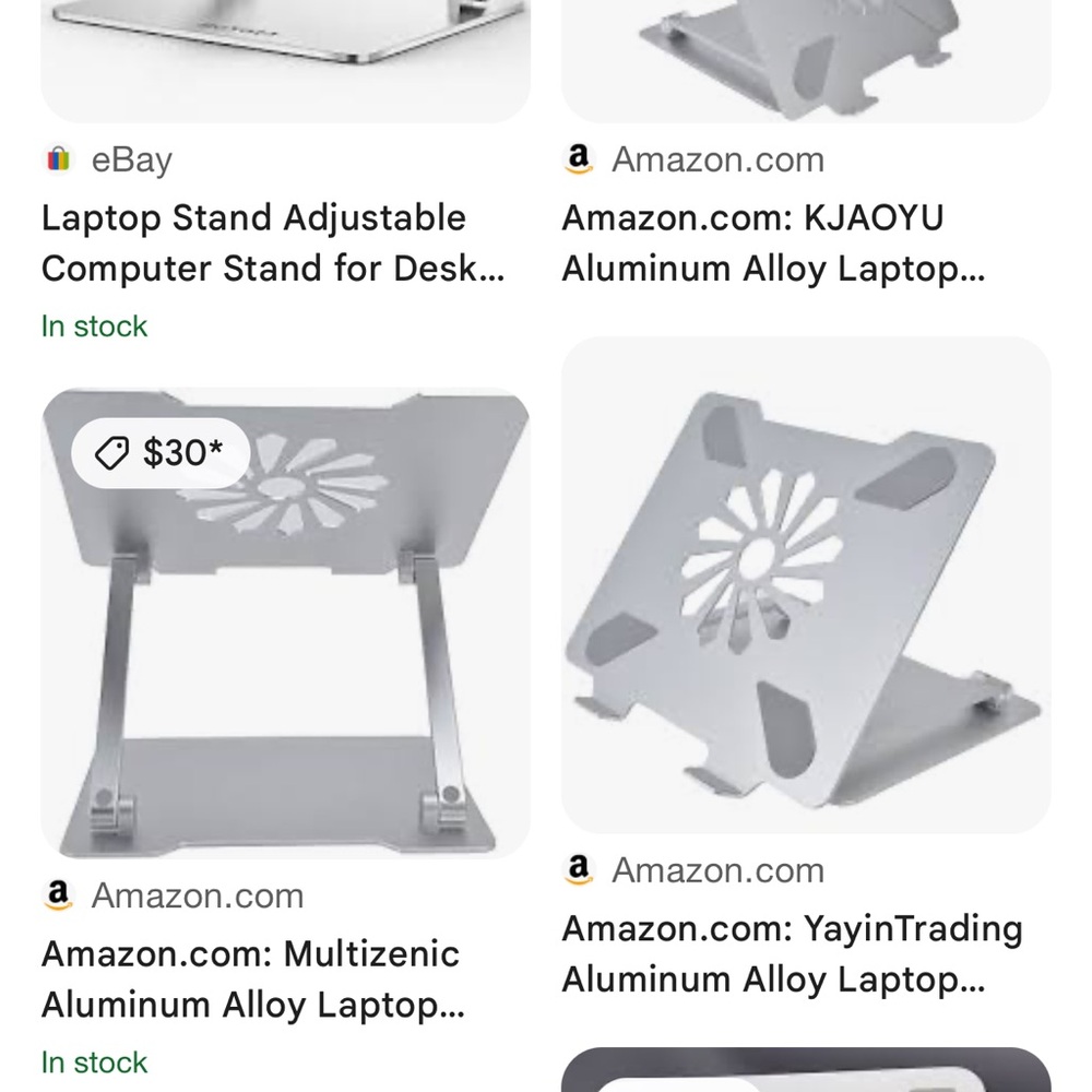 Skrebbo Silver Laptop or Tablet Stand - Picture 5 of 8